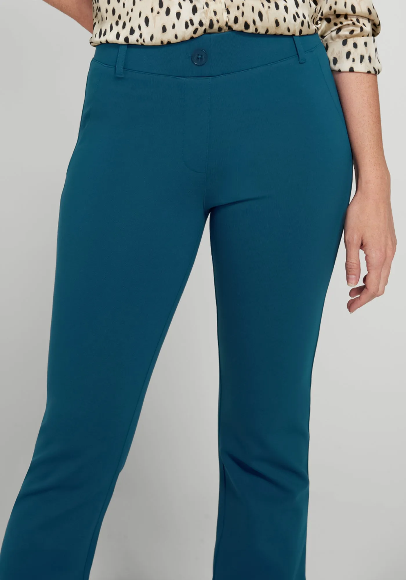 Classic Dress Pant Yoga Pant | Bootcut (Dark Ocean) sold by Betabrand product image thumbnail 2