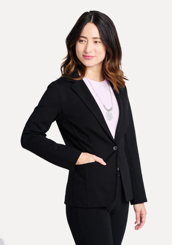Transcendent Blazer (Black) sold by Betabrand