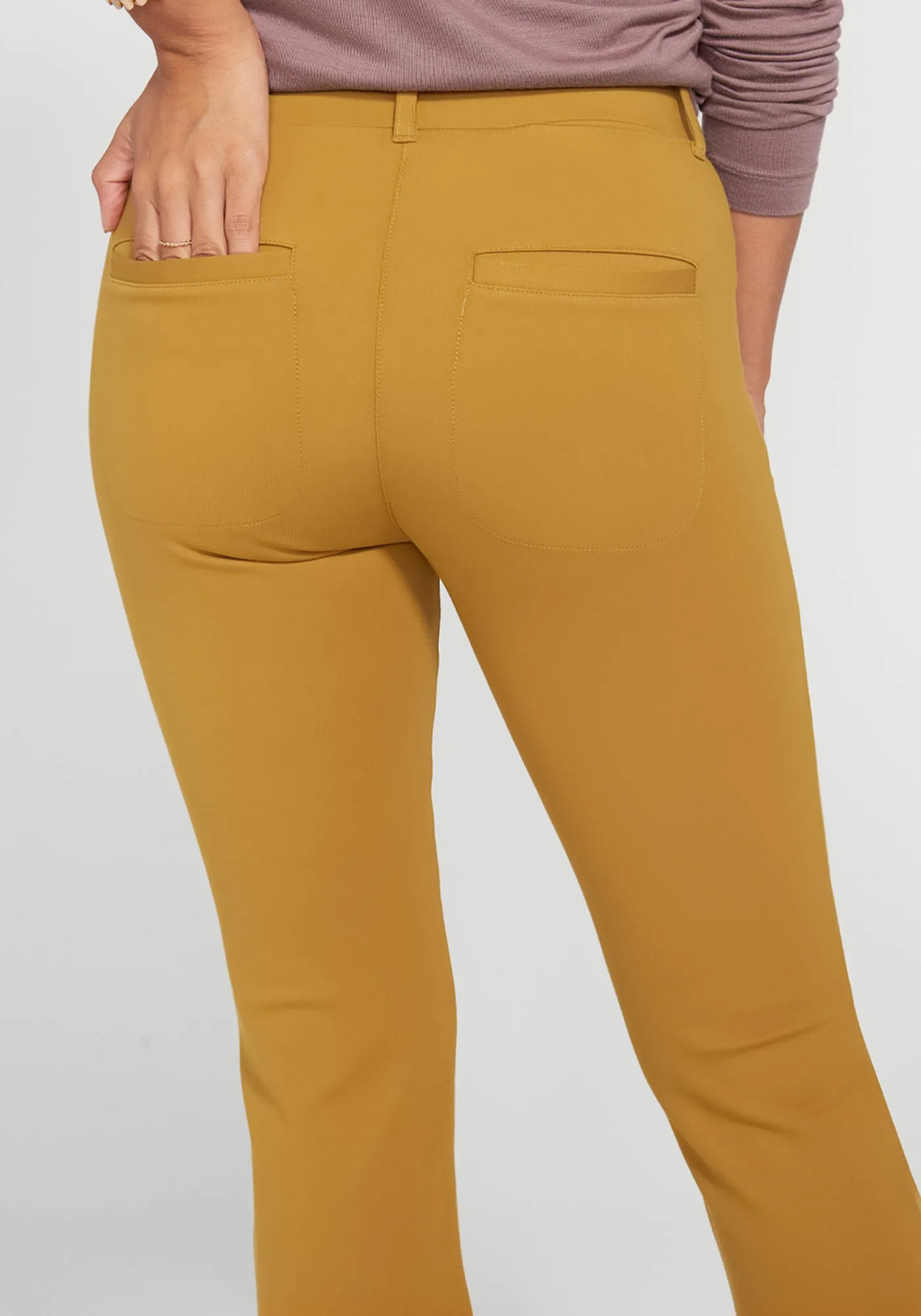 7-Pocket Dress Pant Yoga Pant | Bootcut (Cedar Glow) sold by Betabrand product image thumbnail 3