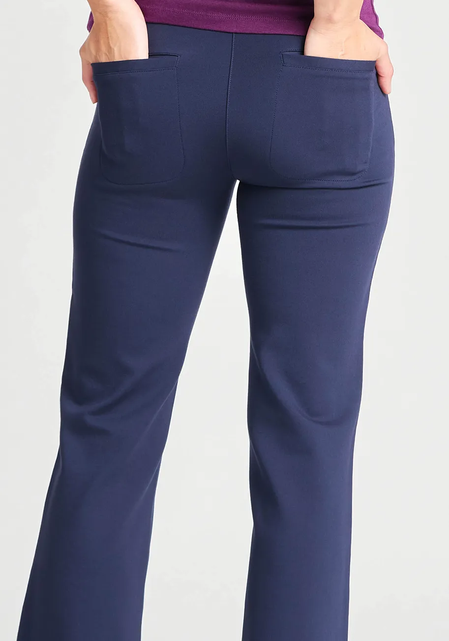 Boot-Cut | Two-Pocket Dress Pant Yoga Pants (Navy) sold by Betabrand product image thumbnail 4