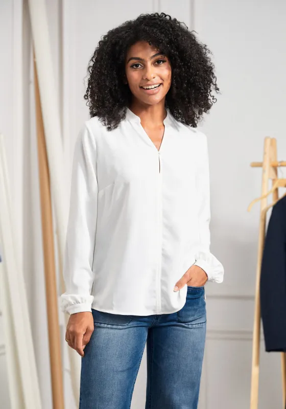 Modern Poet Blouse (Ivory) sold by Betabrand