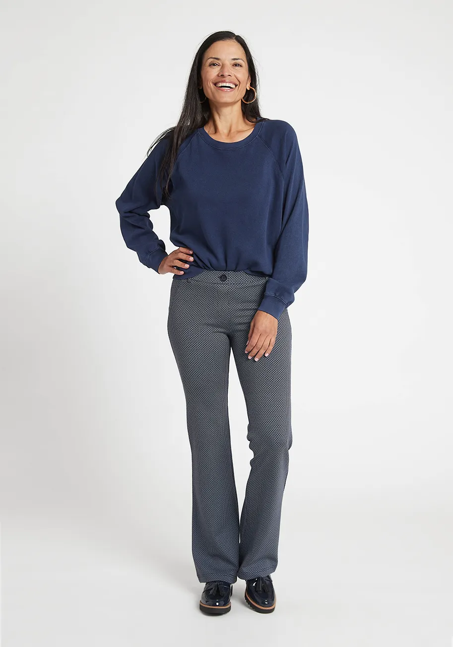 Boot-Cut | Two-Pocket Dress Pant Yoga Pants (Dusk) sold by Betabrand