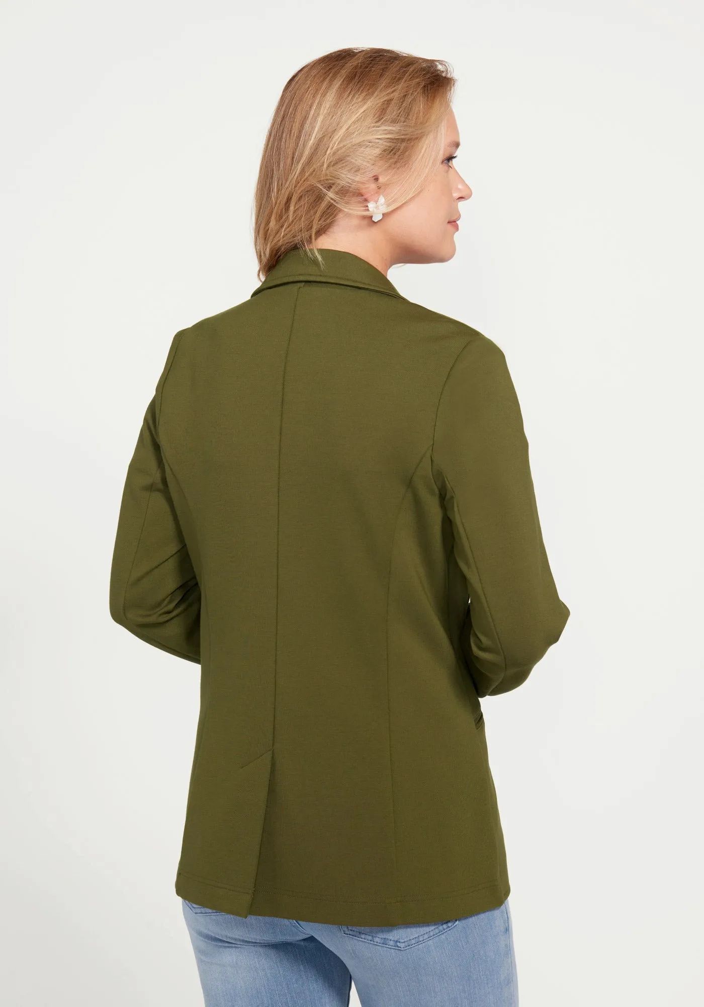 Classic Blazer (Dark Olive) sold by Betabrand product image thumbnail 3