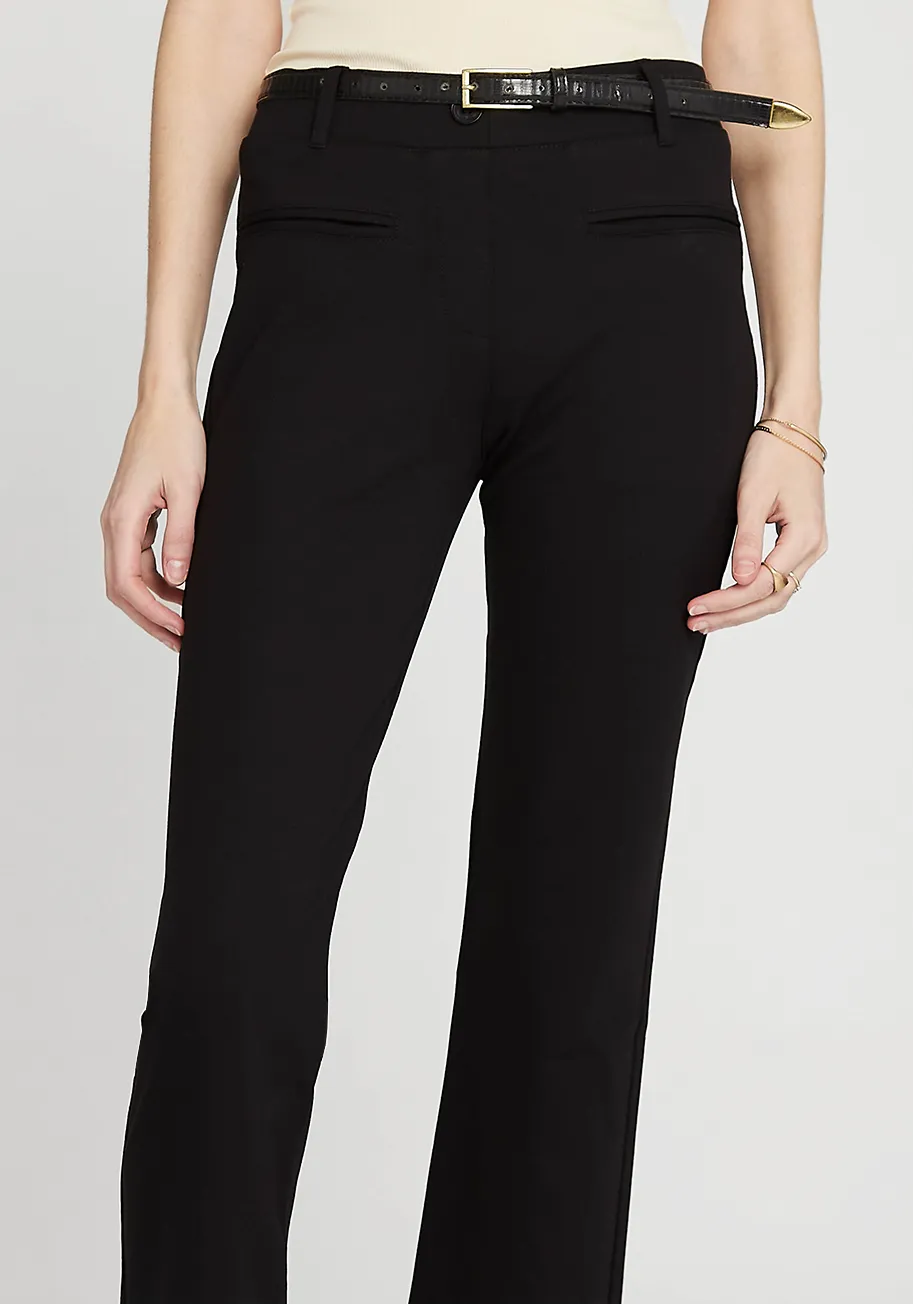 Easy Crop Trouser | Straight (Black) - Final Sale sold by Betabrand product image thumbnail 3