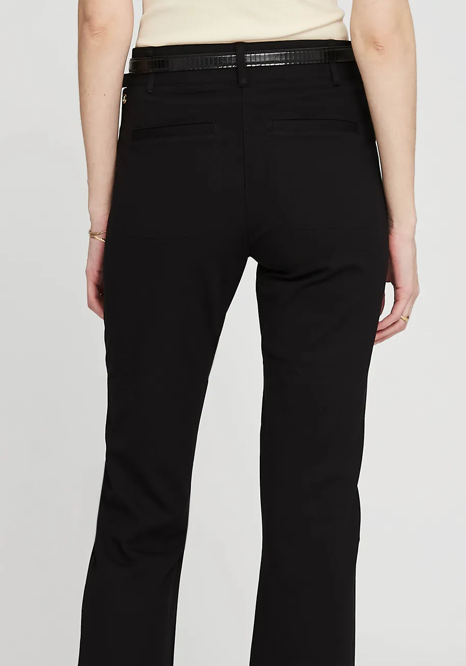 Easy Crop Trouser | Straight (Black) - Final Sale sold by Betabrand product image thumbnail 4