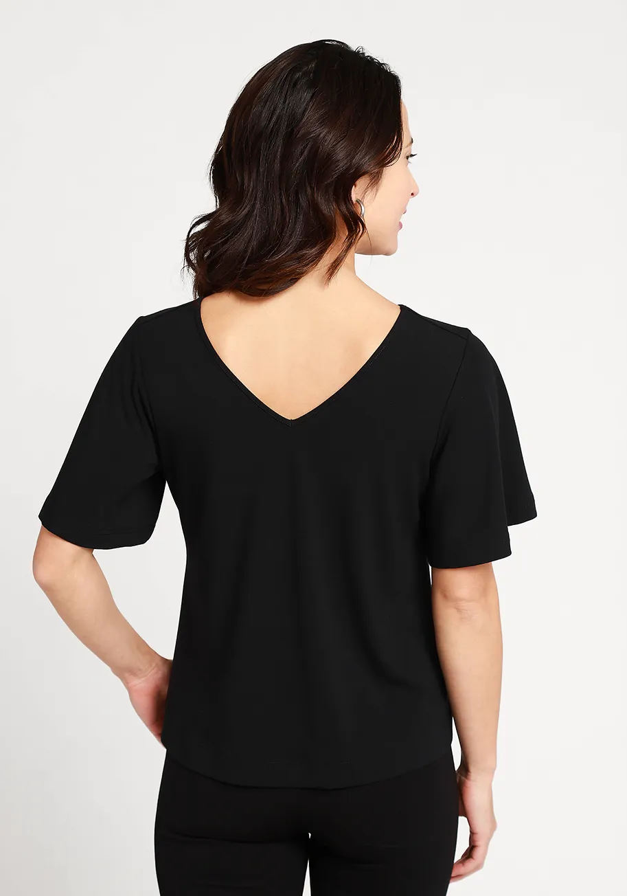 Flow Reversible Top (Black) sold by Betabrand product image thumbnail 2
