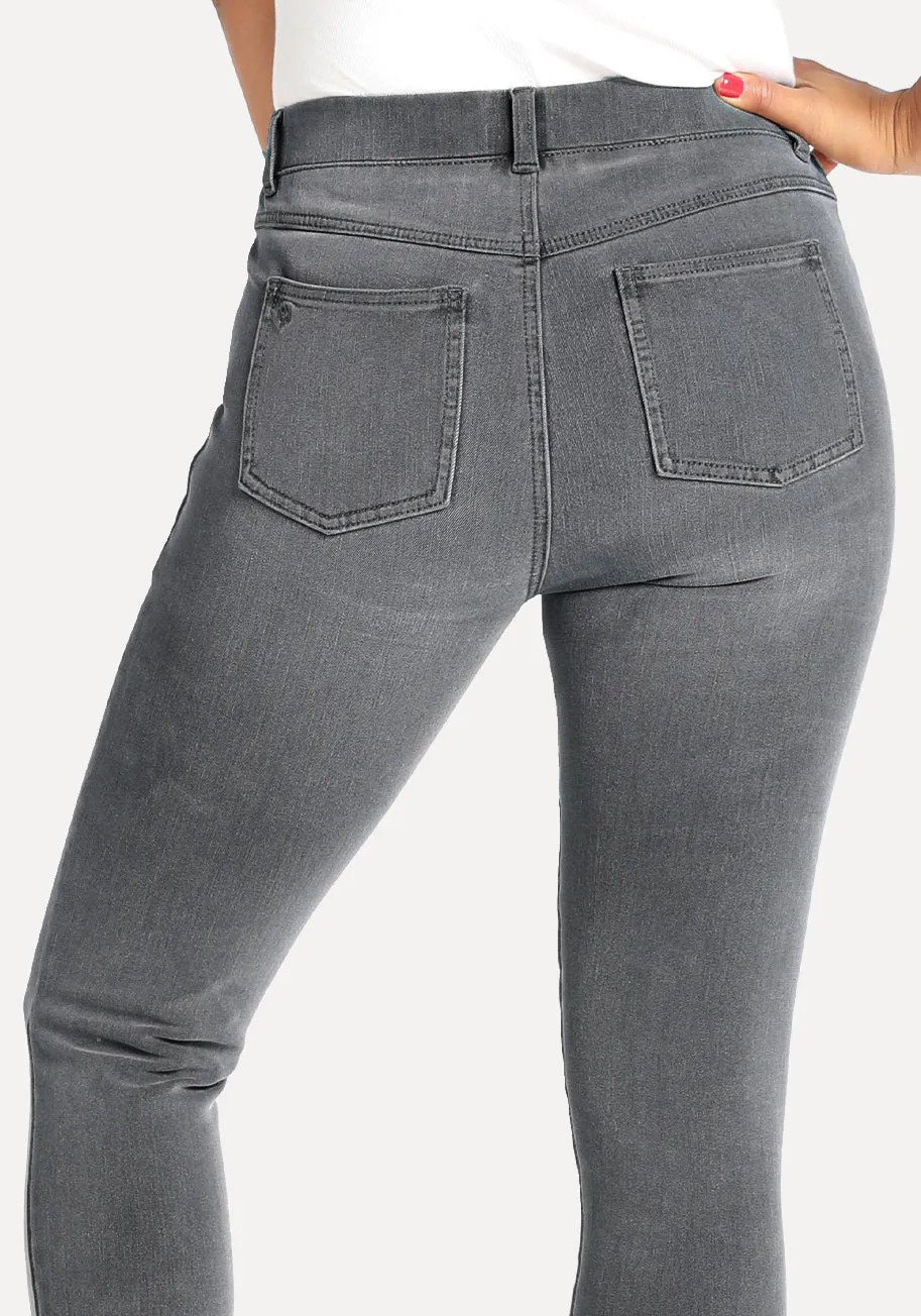 Skinny-Leg | 4-Pocket Betabrand Yoga Denim (Rinsed Gray) sold by Betabrand product image thumbnail 3