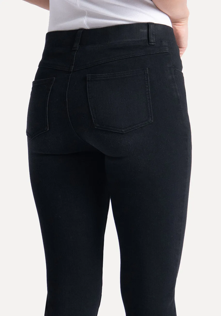 Skinny-Leg | Betabrand Yoga Denim (Washed Black) sold by Betabrand product image thumbnail 3