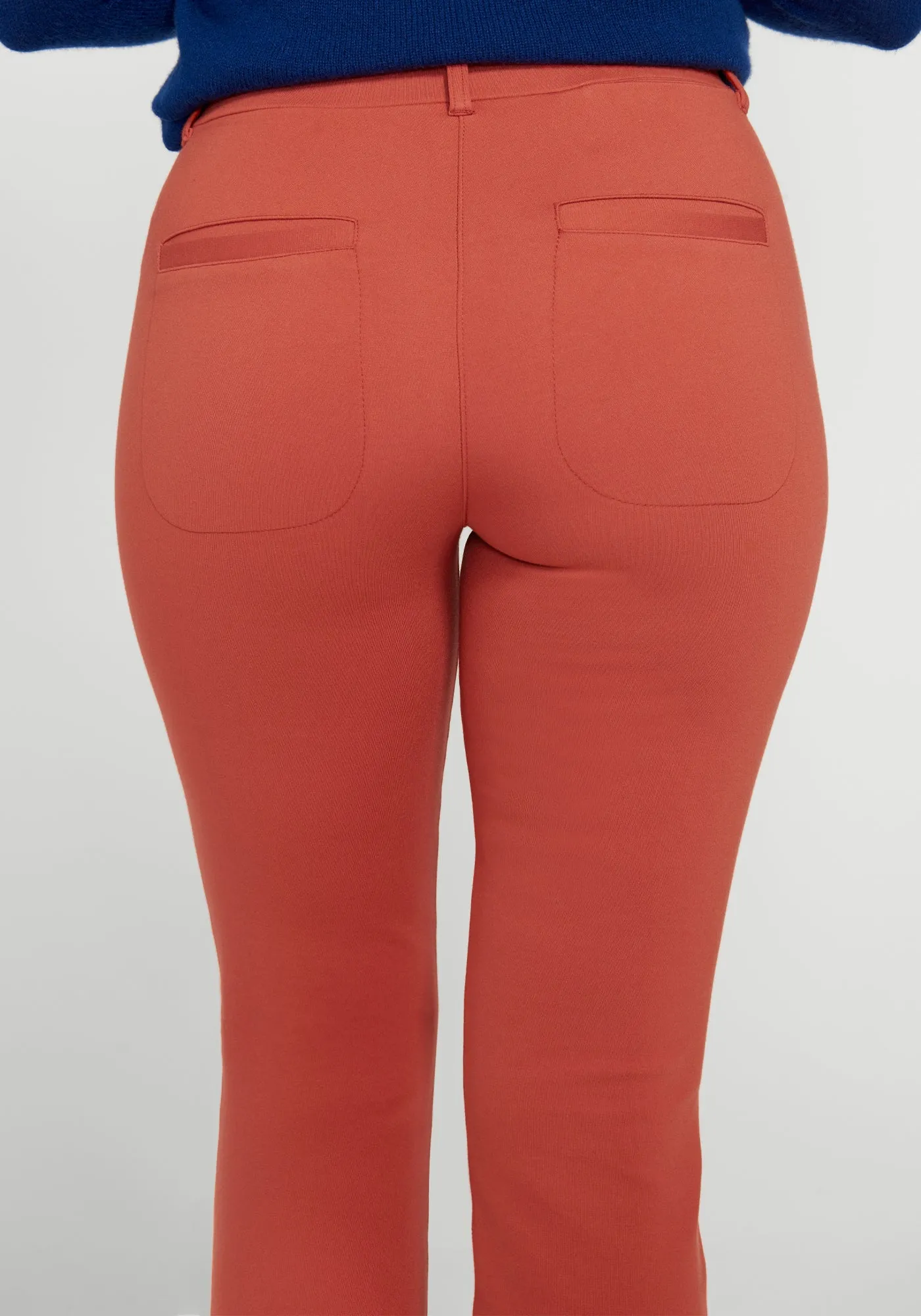 7-Pocket Dress Pant Yoga Pant | Bootcut (Burnished Coral) sold by Betabrand product image thumbnail 3