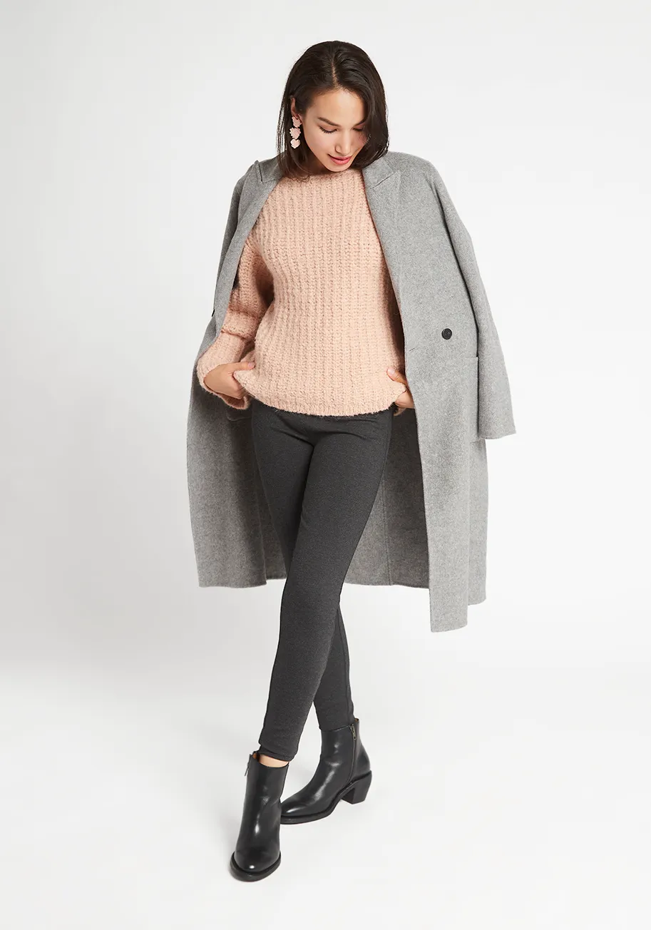 Skinny-Leg | Classic Dress Pant Yoga Pants (Charcoal) sold by Betabrand product image thumbnail 5