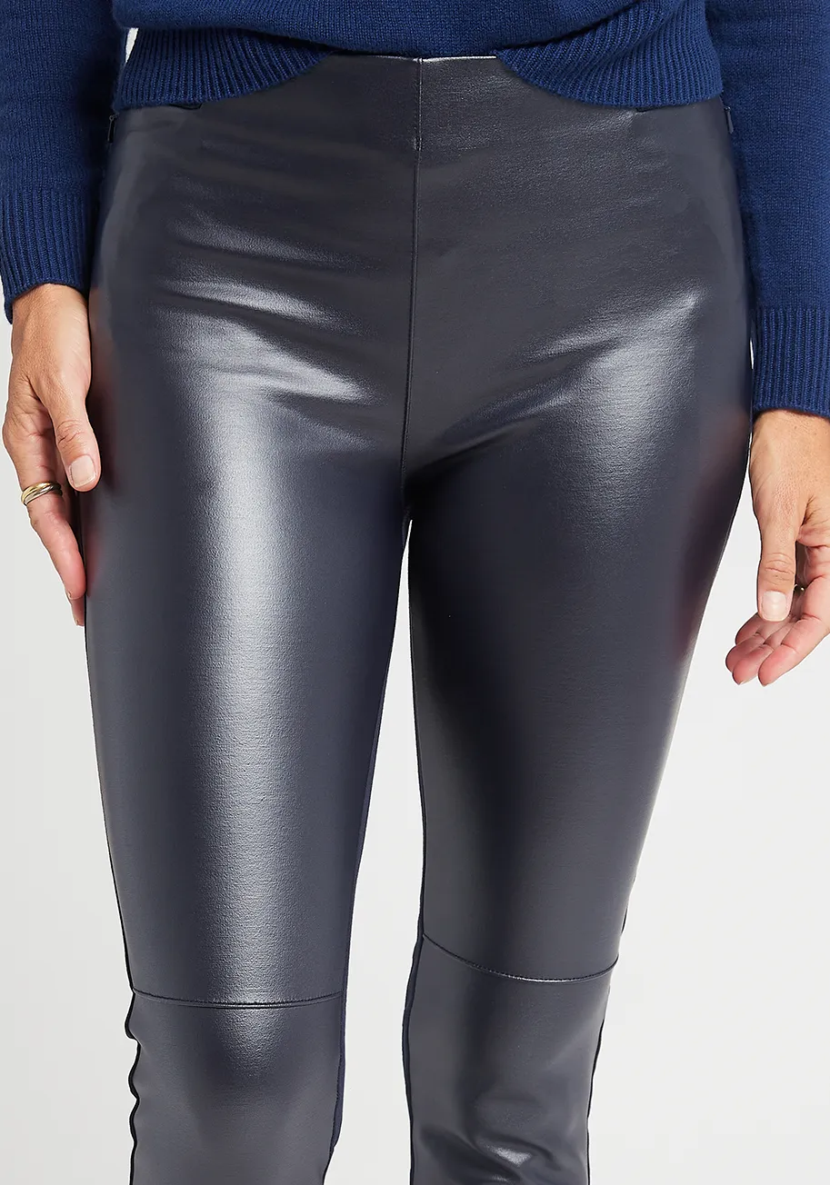 Skinny-Leg | Jett Dress Pant Yoga Pants (Blackberry) sold by Betabrand product image thumbnail 2
