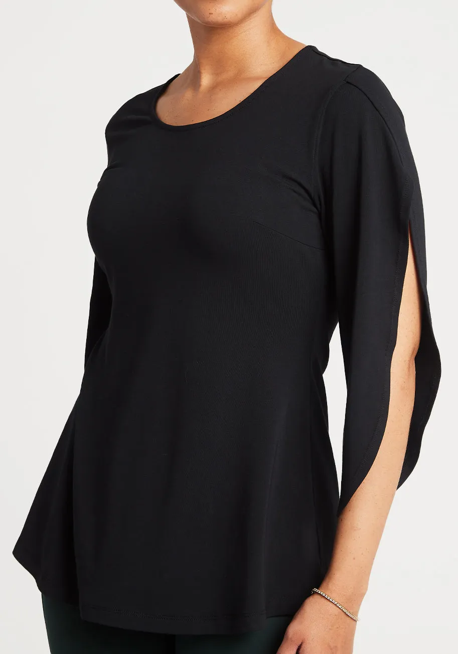 Samantha Tunic (Black) sold by Betabrand product image thumbnail 2