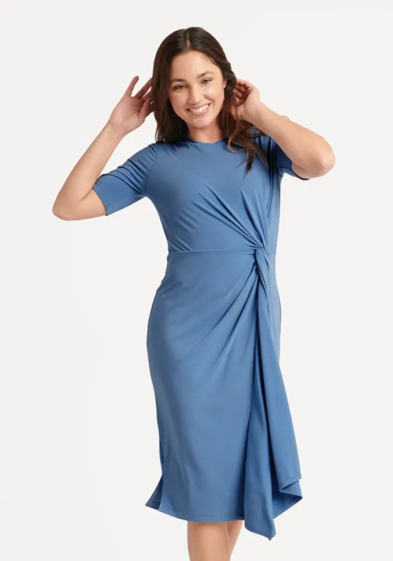 Knot Jersey Dress (Quiet Harbor) sold by Betabrand