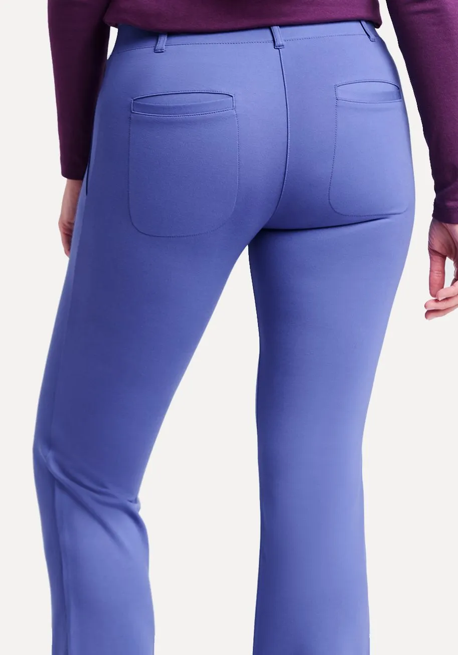 Straight-Leg | Two-Pocket Dress Pant Yoga Pants (Blue Iris) sold by Betabrand product image thumbnail 4