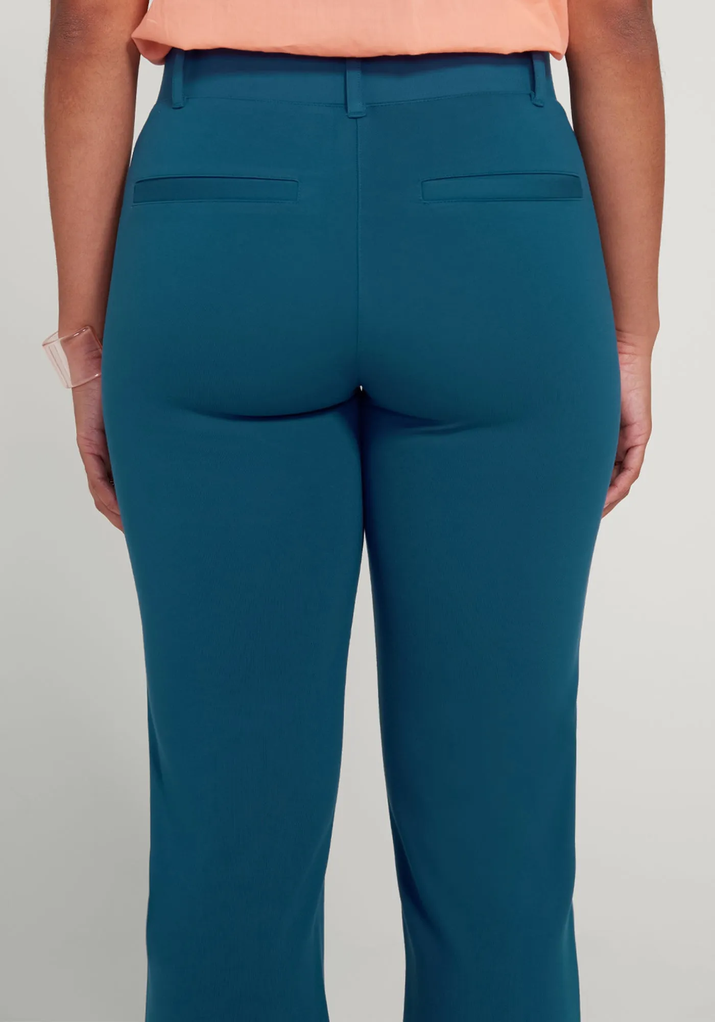 Classic Dress Pant Yoga Pant | Straight (Dark Ocean) sold by Betabrand product image thumbnail 3