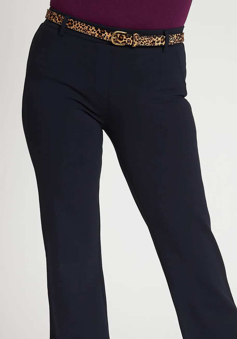 Boot-Cut | Classic Dress Pant Yoga Pants (Navy) sold by Betabrand product image thumbnail 2