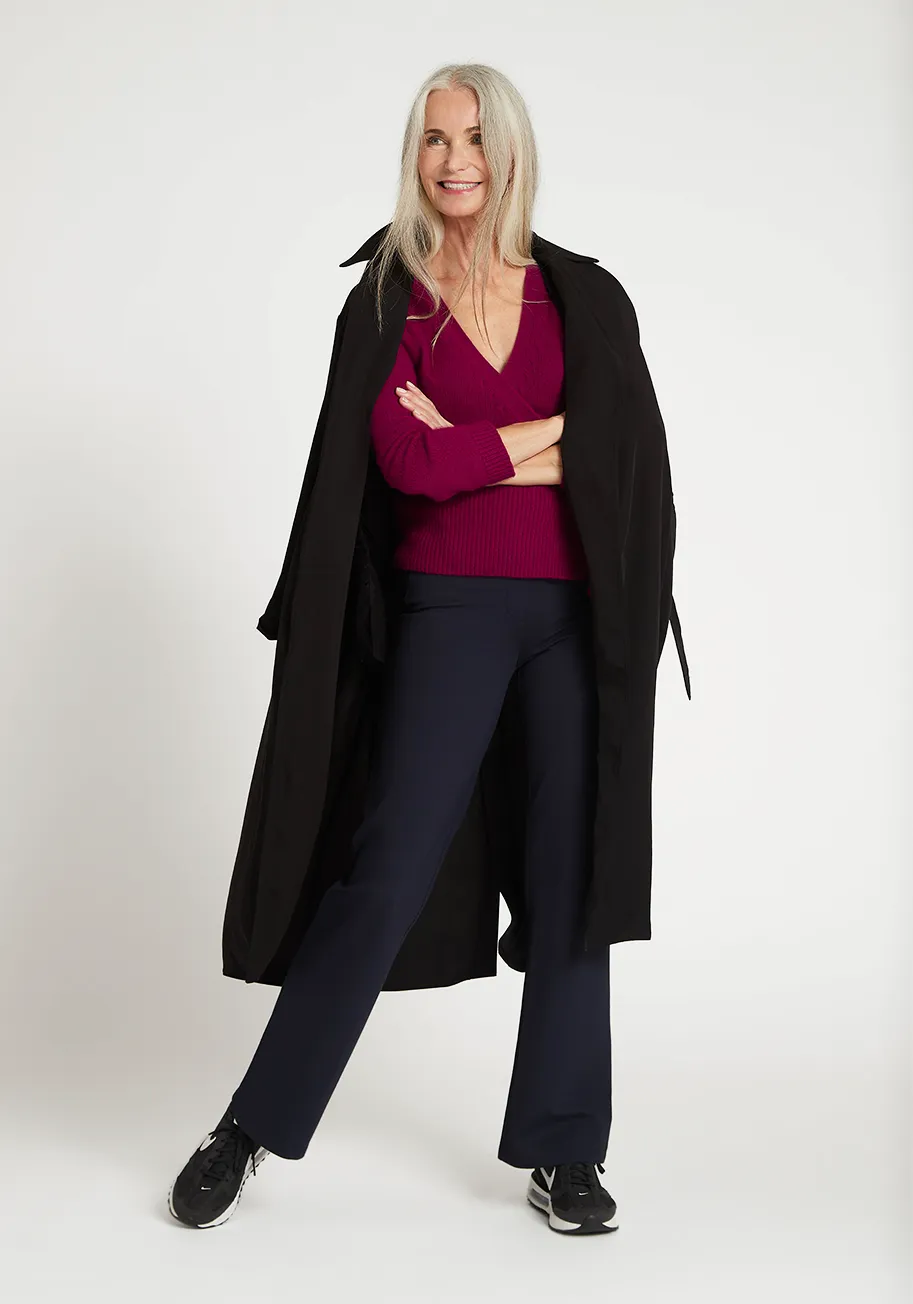 Boot-Cut | Classic Dress Pant Yoga Pants (Navy) sold by Betabrand product image thumbnail 4