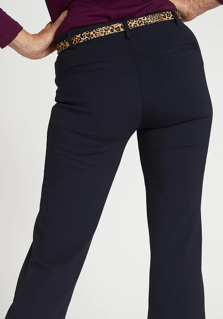 Boot-Cut | Classic Dress Pant Yoga Pants (Navy) sold by Betabrand product image thumbnail 3