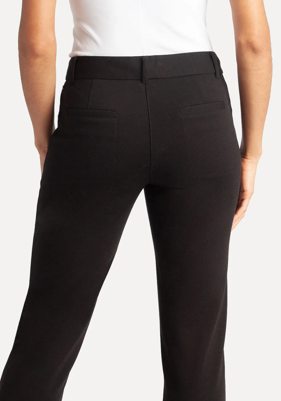 Crop | Lite Dress Pant Yoga Pants (Black) sold by Betabrand product image thumbnail 3