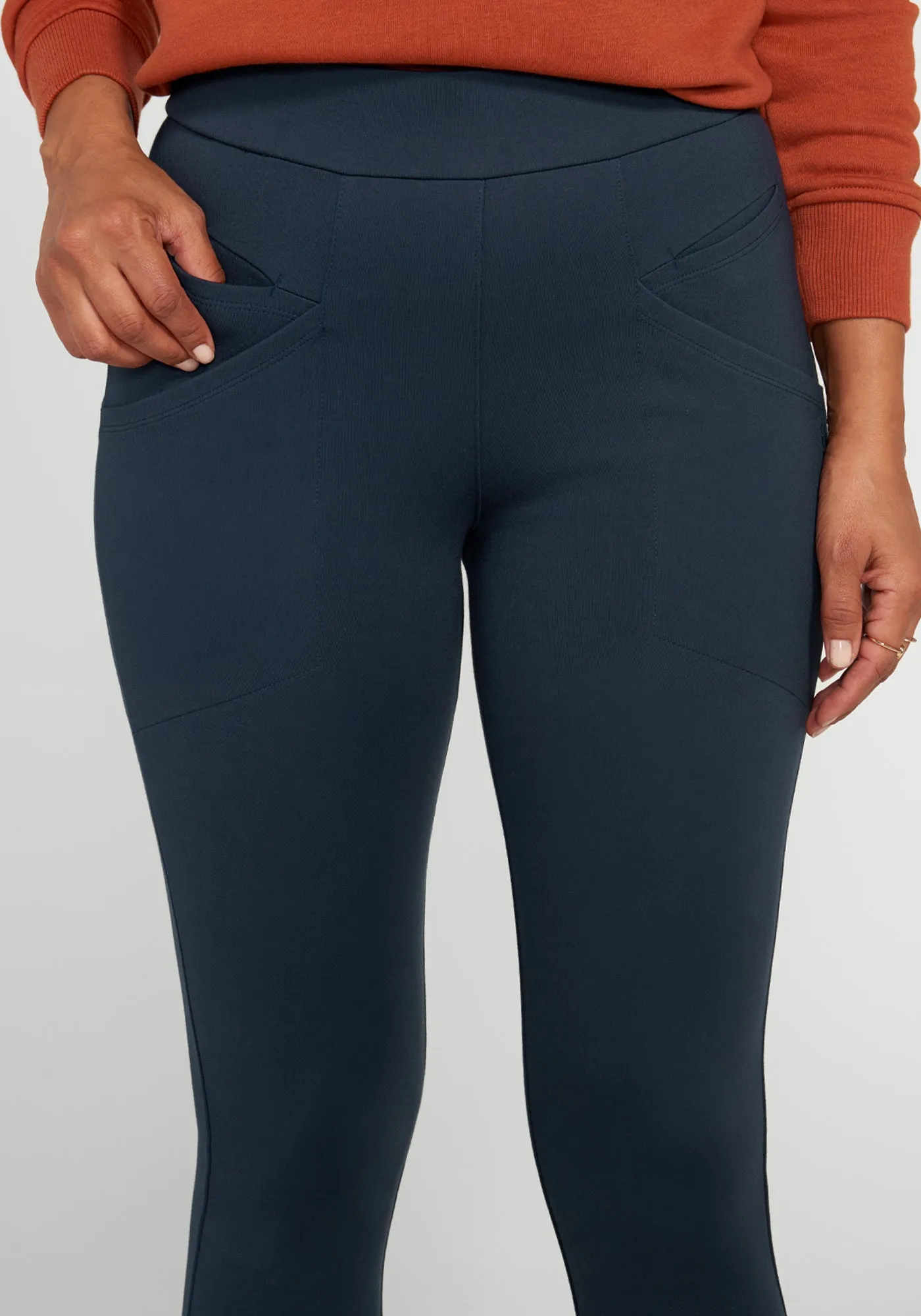 Journey DPYP™ Dress Pant Yoga Pant | Skinny (Navy) sold by Betabrand product image thumbnail 2