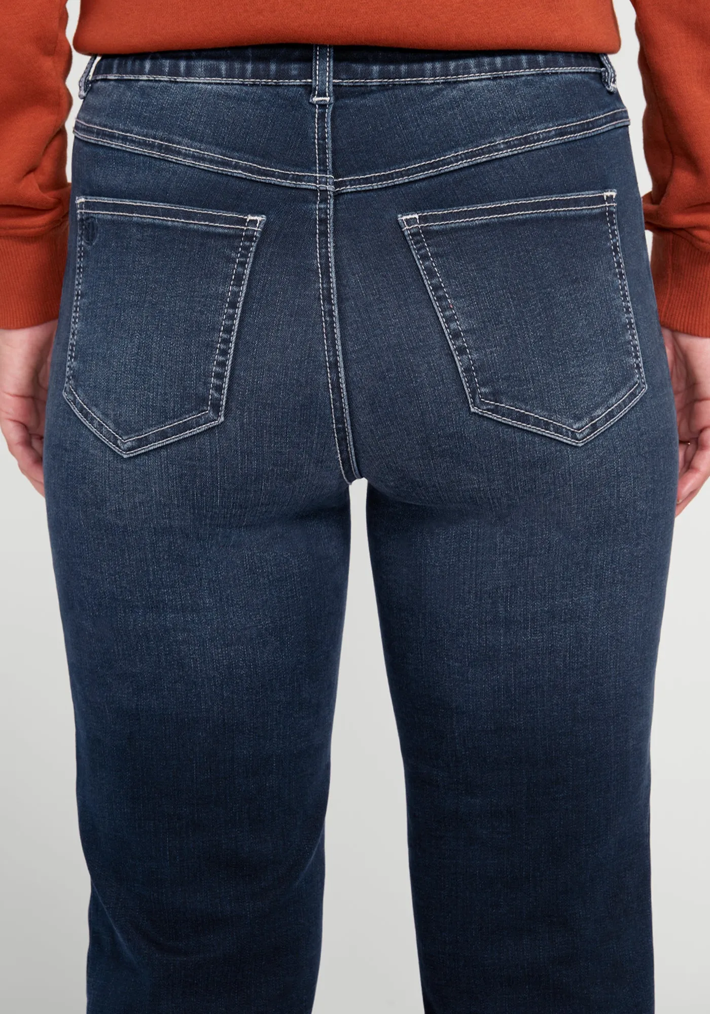 Signature Mid-Rise Denim | Straight (Roma Wash) sold by Betabrand product image thumbnail 4