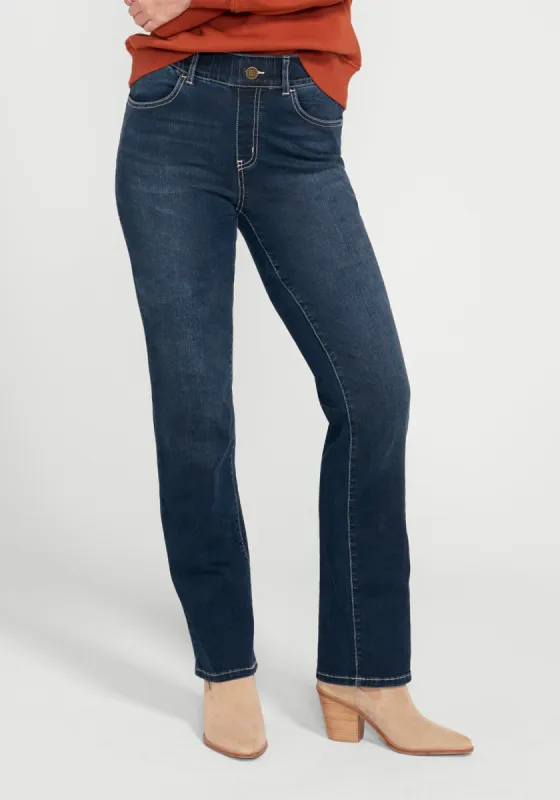 Signature Mid-Rise Denim | Straight (Roma Wash) made by Betabrand