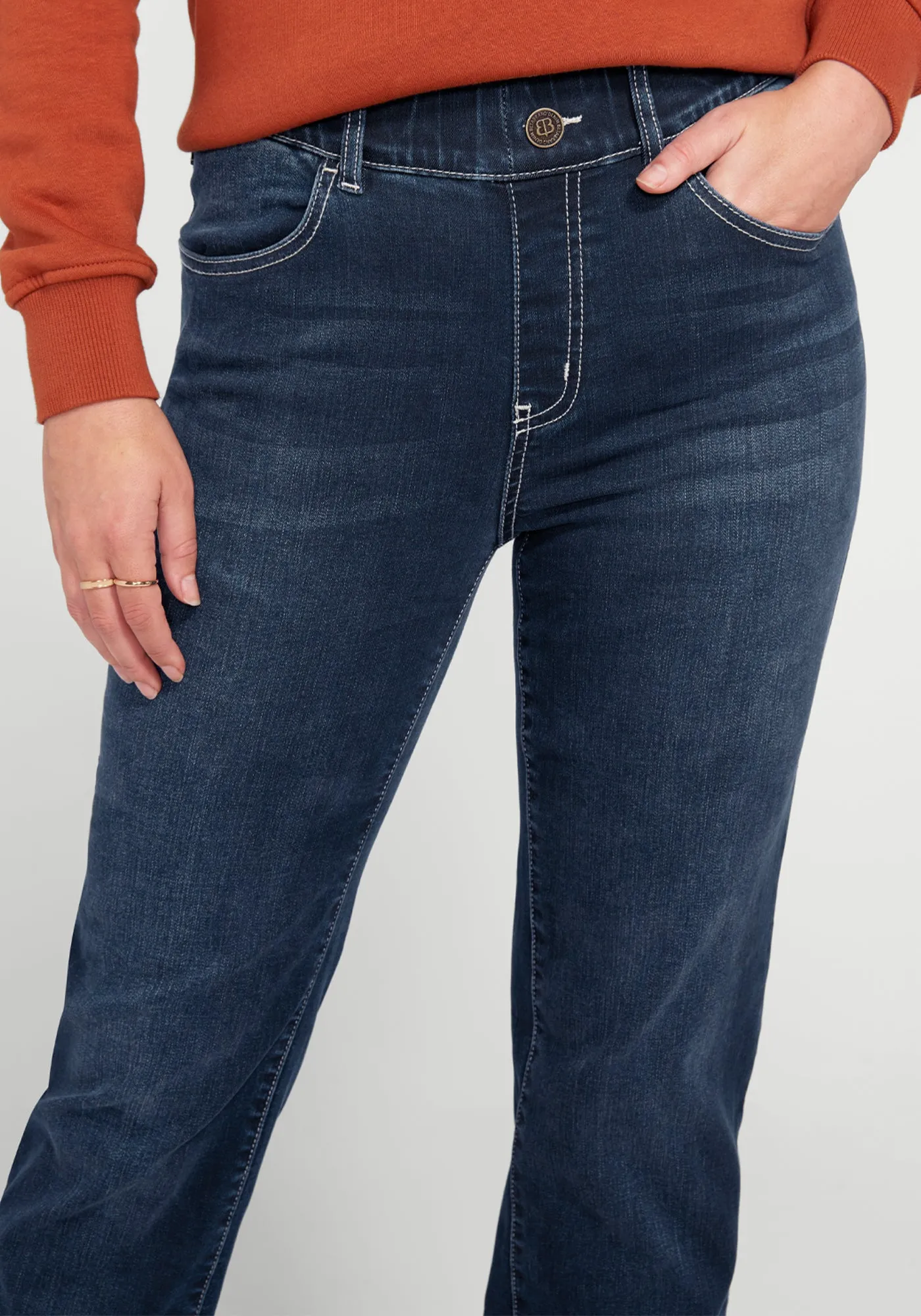 Signature Mid-Rise Denim | Straight (Roma Wash) sold by Betabrand product image thumbnail 2