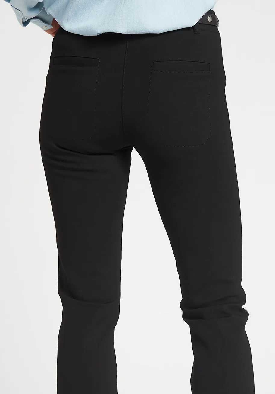 Straight-Leg | Two-Pocket Dress Pant Yoga Pant (Black) sold by Betabrand product image thumbnail 2