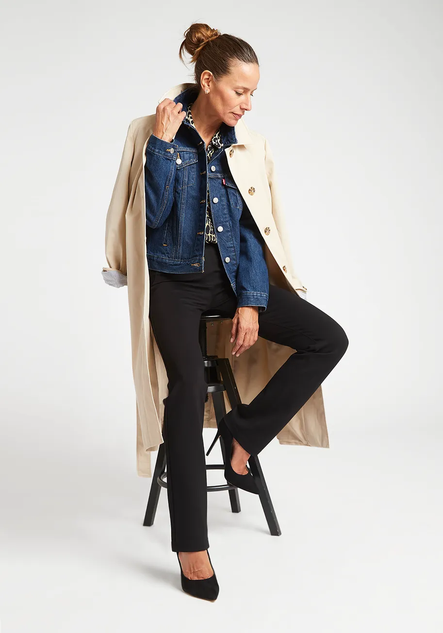 Straight-Leg | Two-Pocket Dress Pant Yoga Pant (Black) sold by Betabrand product image thumbnail 4