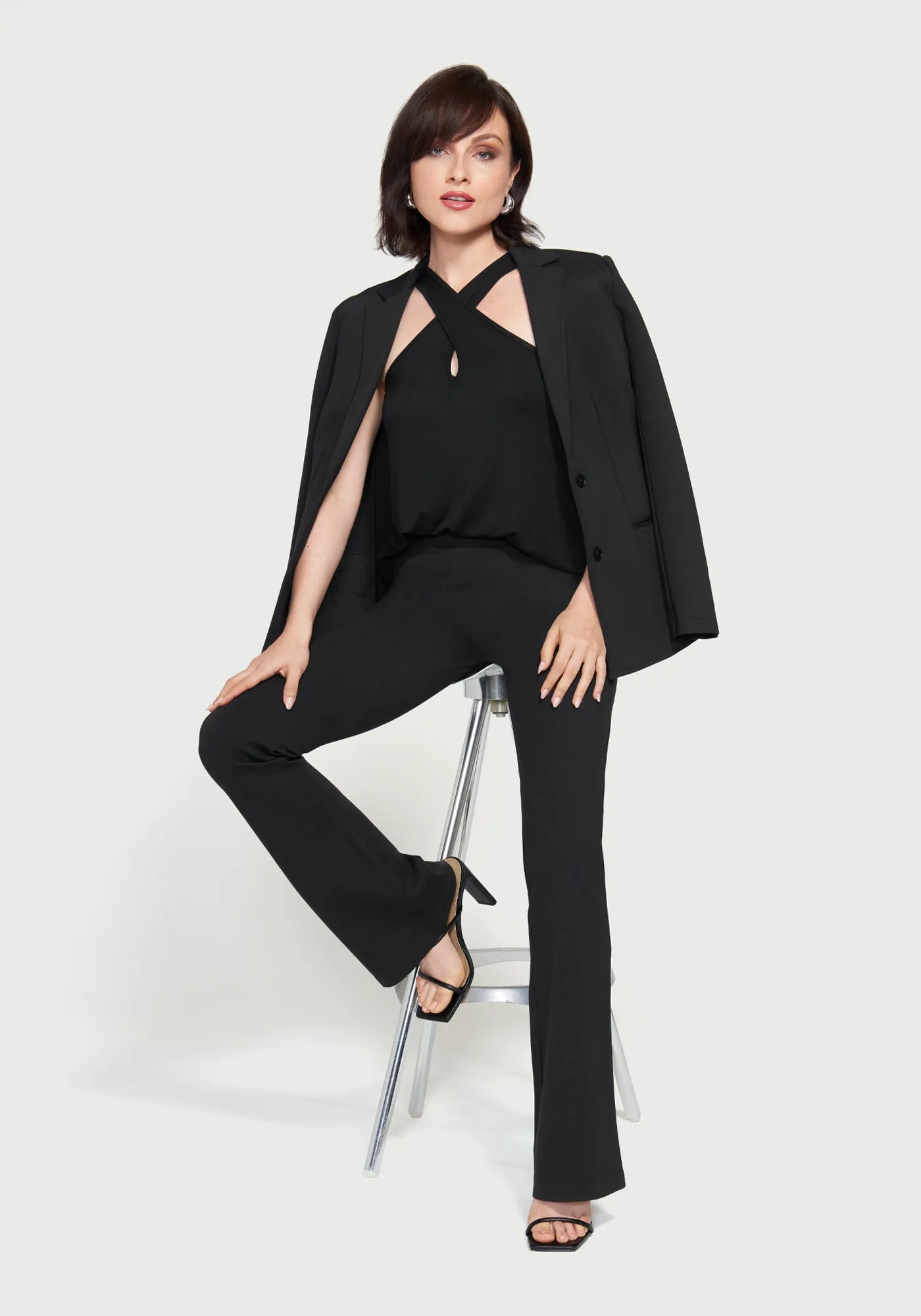 Cross Neck Tank (Black) sold by Betabrand product image thumbnail 5