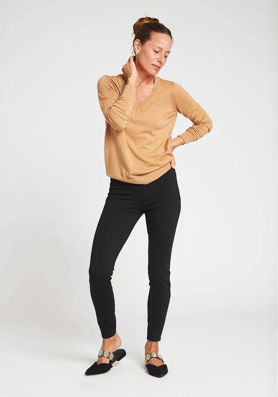 Skinny-Leg | Classic Dress Pant Yoga Pants (Black) sold by Betabrand