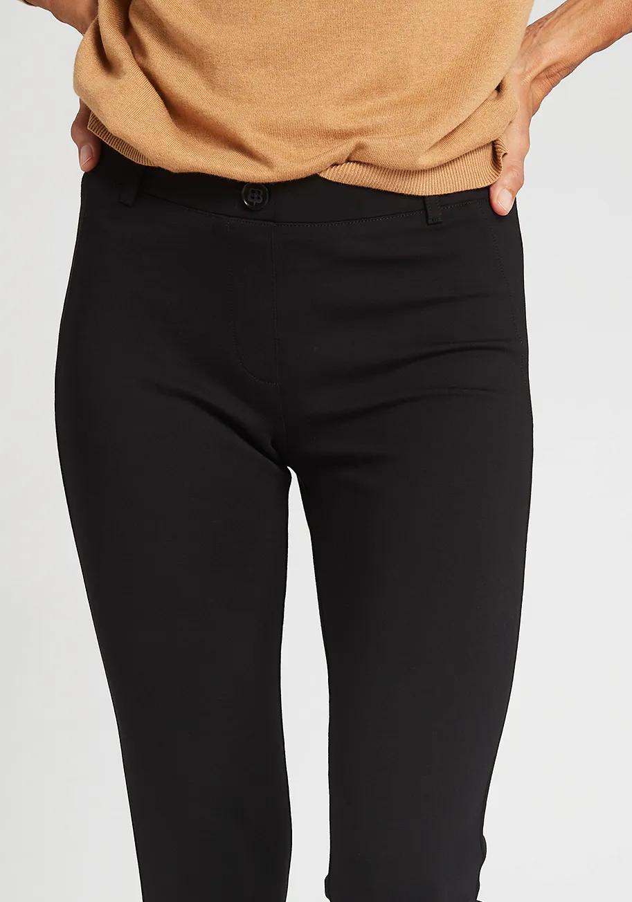 Skinny-Leg | Classic Dress Pant Yoga Pants (Black) sold by Betabrand product image thumbnail 2