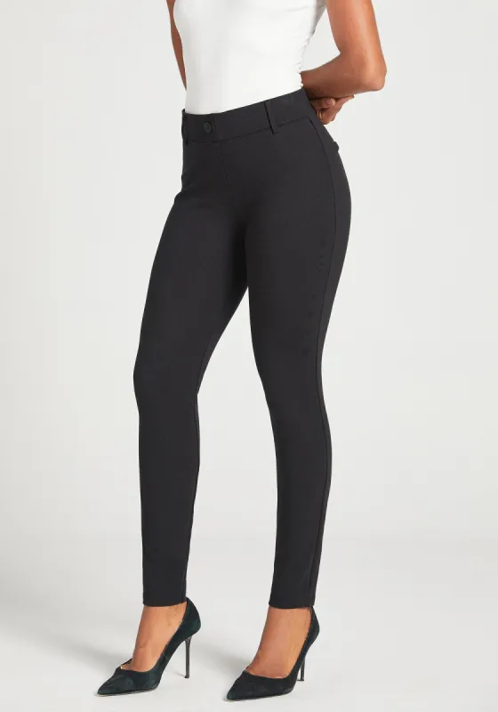 Classic Dress Pant Yoga Pant | Skinny (Black) sold by Betabrand