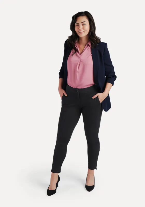 Skinny-Leg | Cigarette Dress Pant Yoga Pants (Black) sold by Betabrand