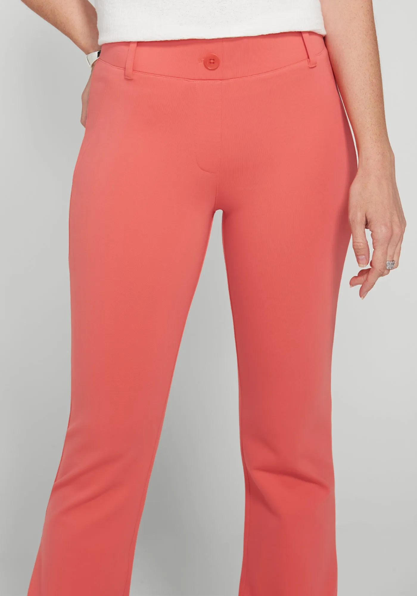 Classic Dress Pant Yoga Pant | Bootcut (Melon) sold by Betabrand product image thumbnail 2