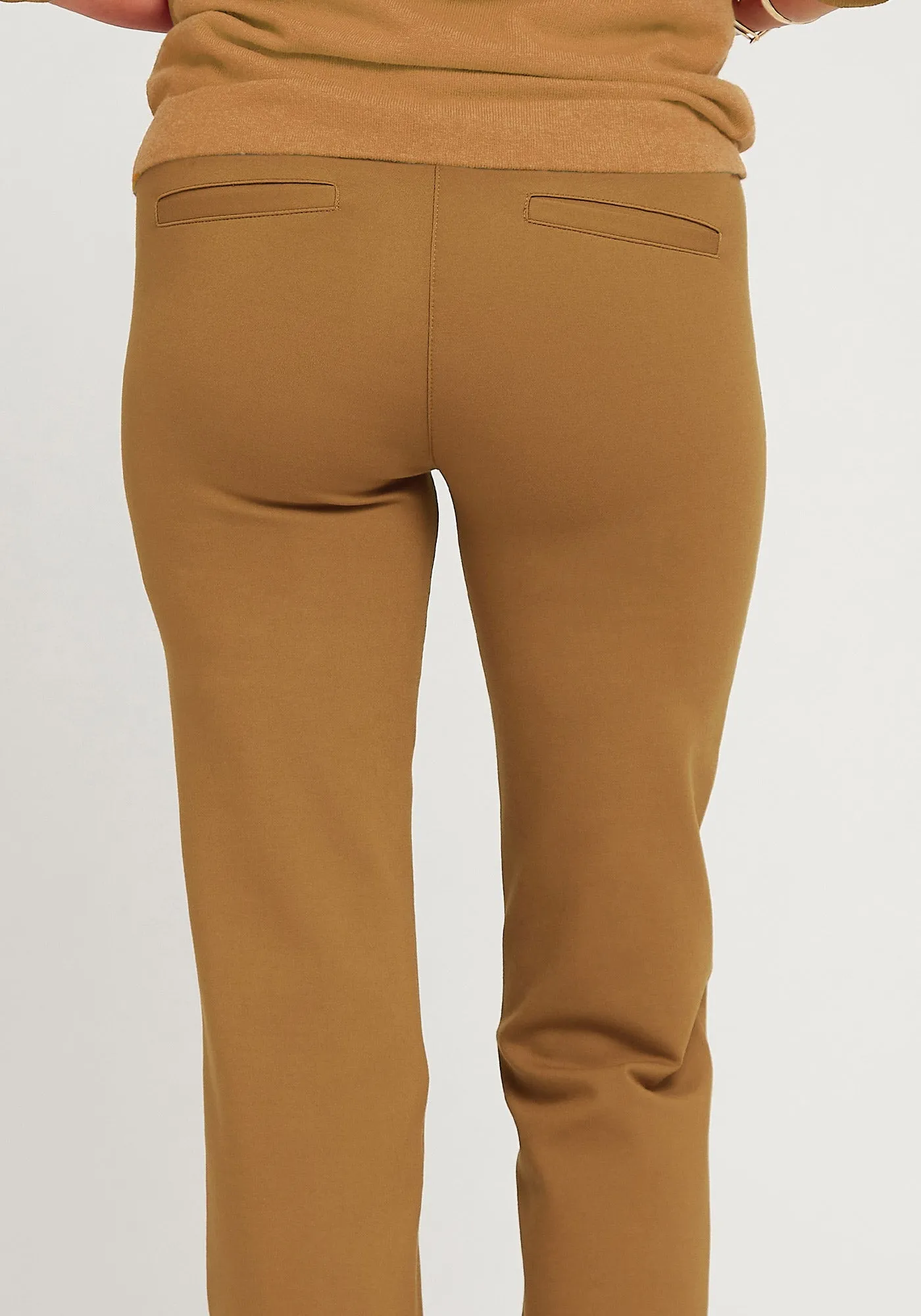 Classic Dress Pant Yoga Pant | Straight (Nutmeg) sold by Betabrand product image thumbnail 3
