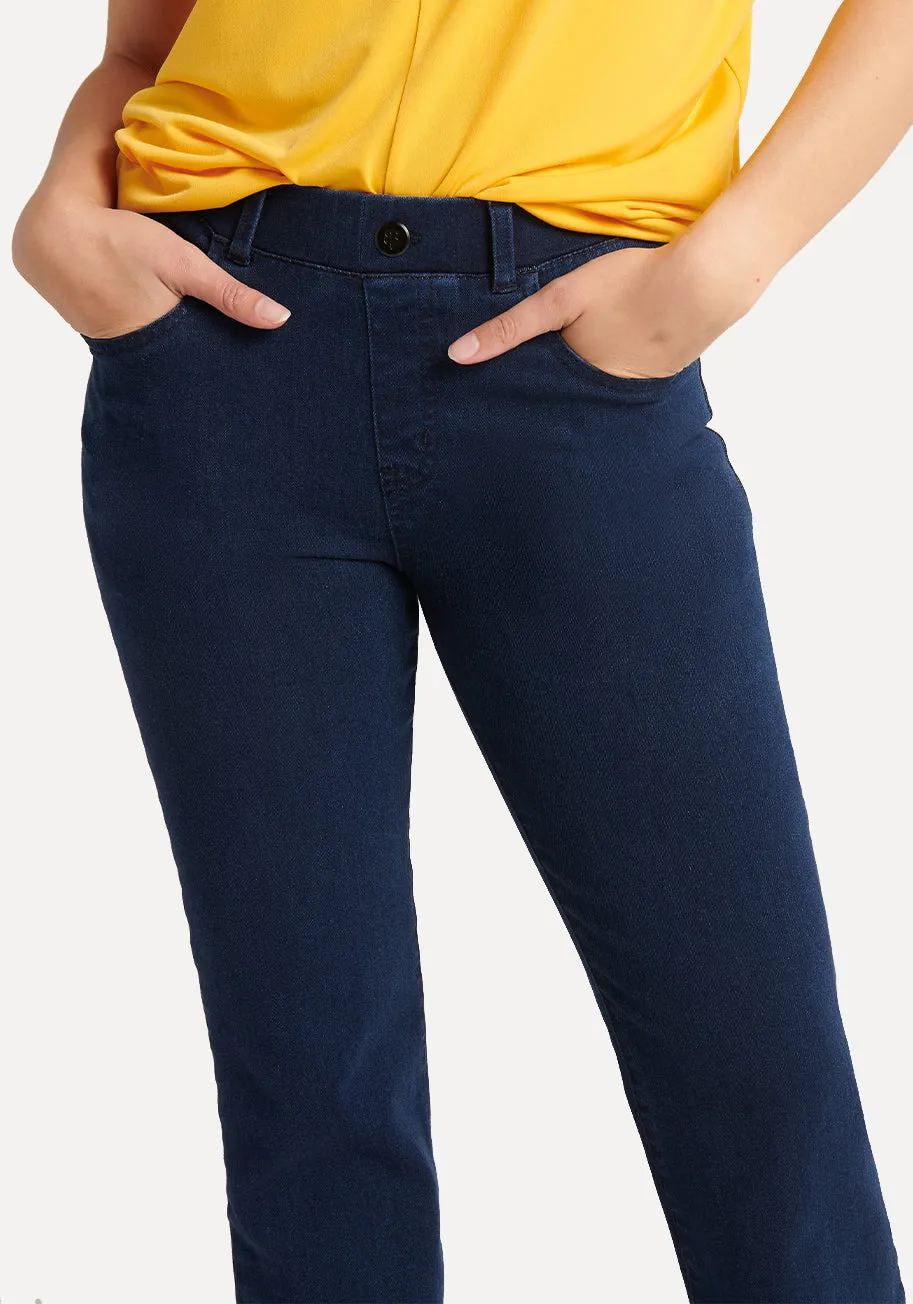 Boot-Cut | 4-Pocket Betabrand Yoga Denim (Dark Indigo) sold by Betabrand product image thumbnail 2