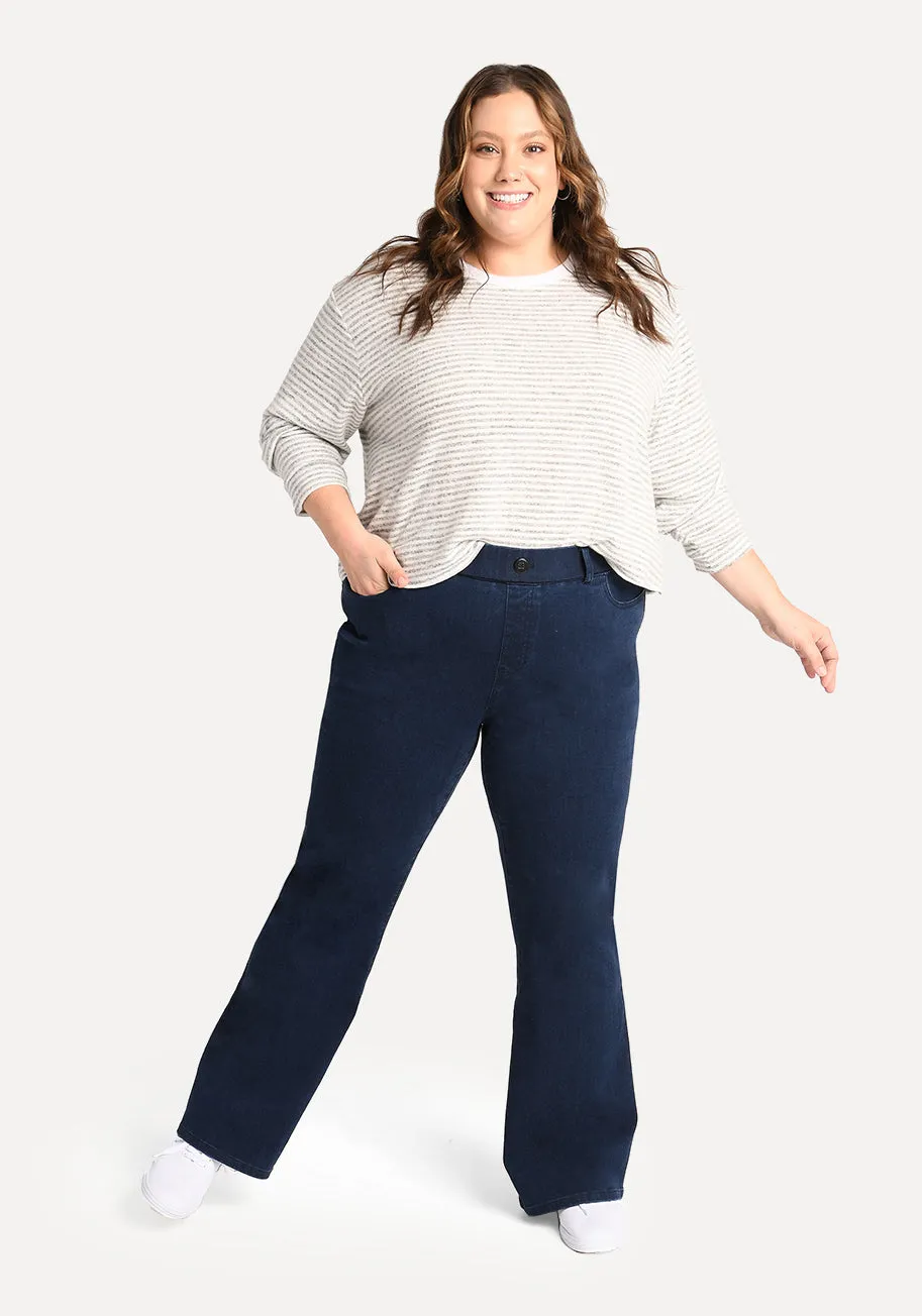 Boot-Cut | 4-Pocket Betabrand Yoga Denim (Dark Indigo) sold by Betabrand product image thumbnail 4