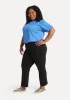 Crop | Cosmo Lite Dress Pant Yoga Pant (Black) sold by Betabrand