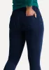 Skinny-Leg | 4-Pocket Betabrand Yoga Denim (Dark Indigo) sold by Betabrand