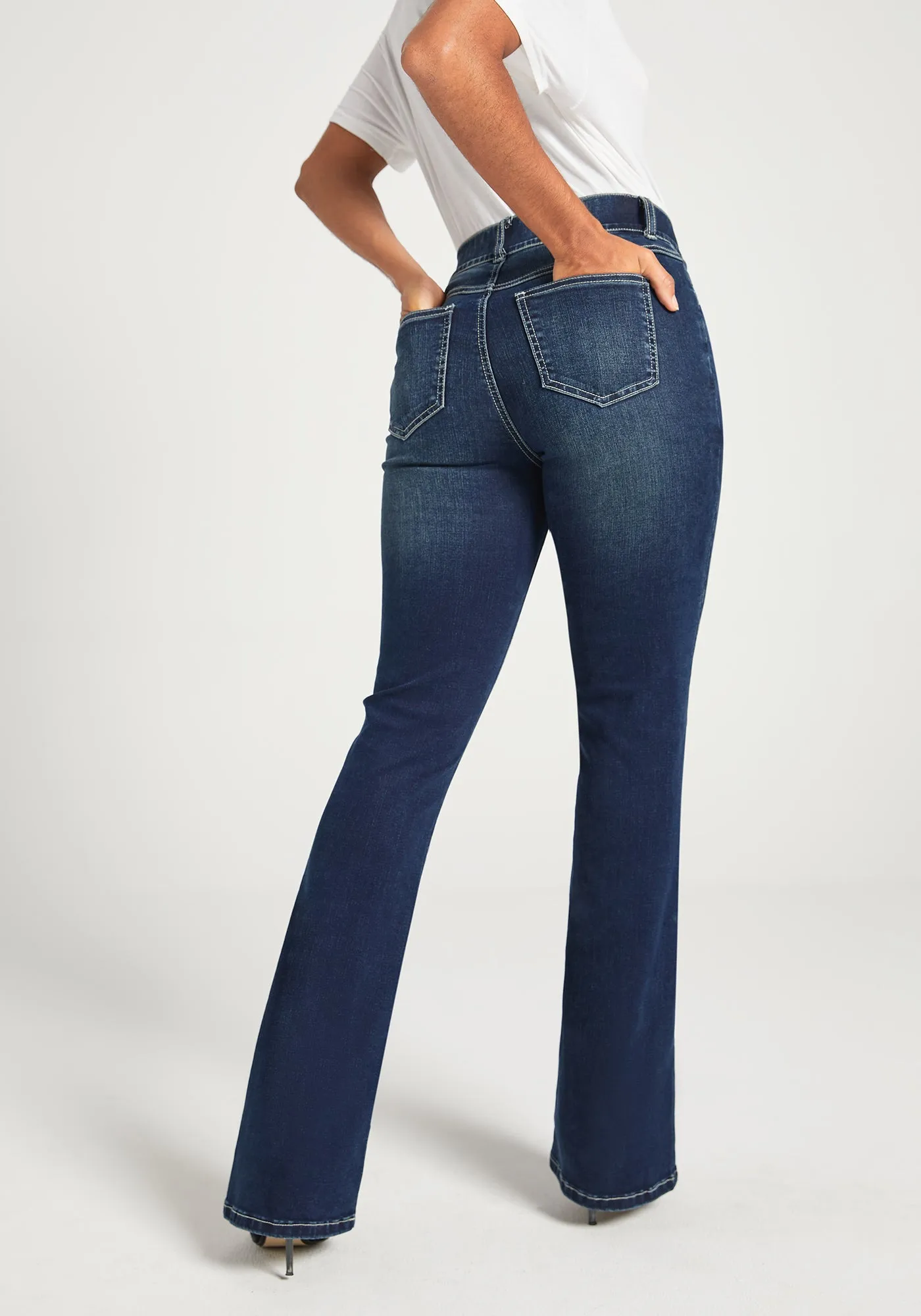 Signature Mid-Rise Denim | Bootcut (Roma Wash) sold by Betabrand product image thumbnail 5