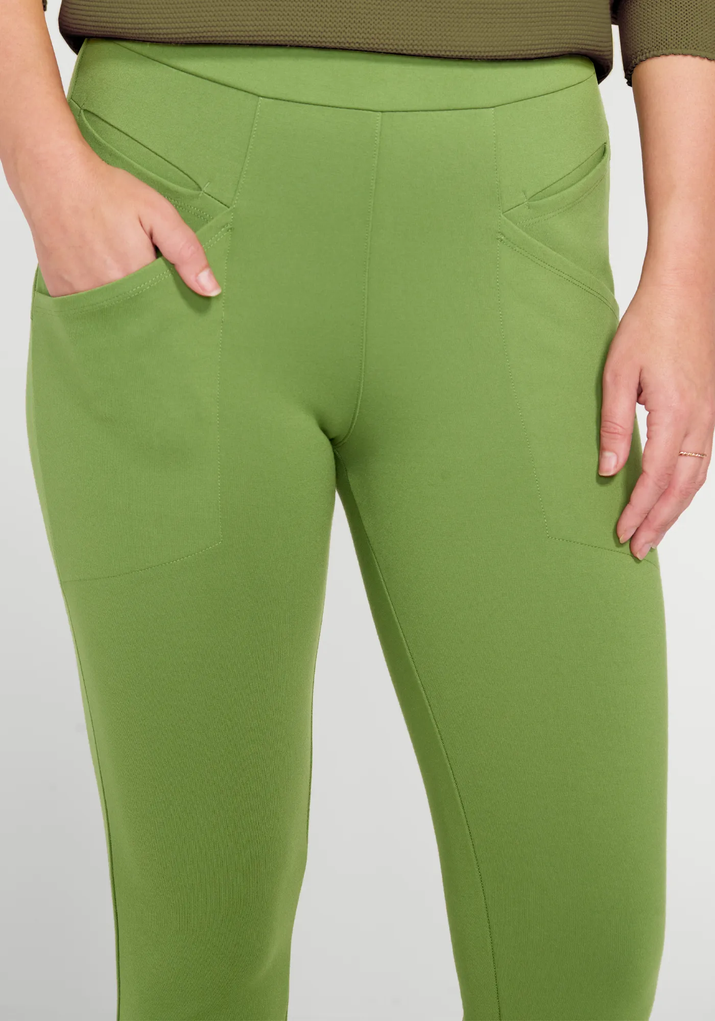 Journey Pant | Skinny (Kale) sold by Betabrand product image thumbnail 2