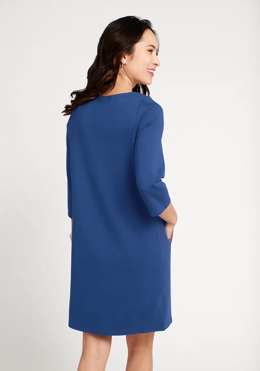 Half-Day Shift Dress (Starry Night) sold by Betabrand product image thumbnail 3