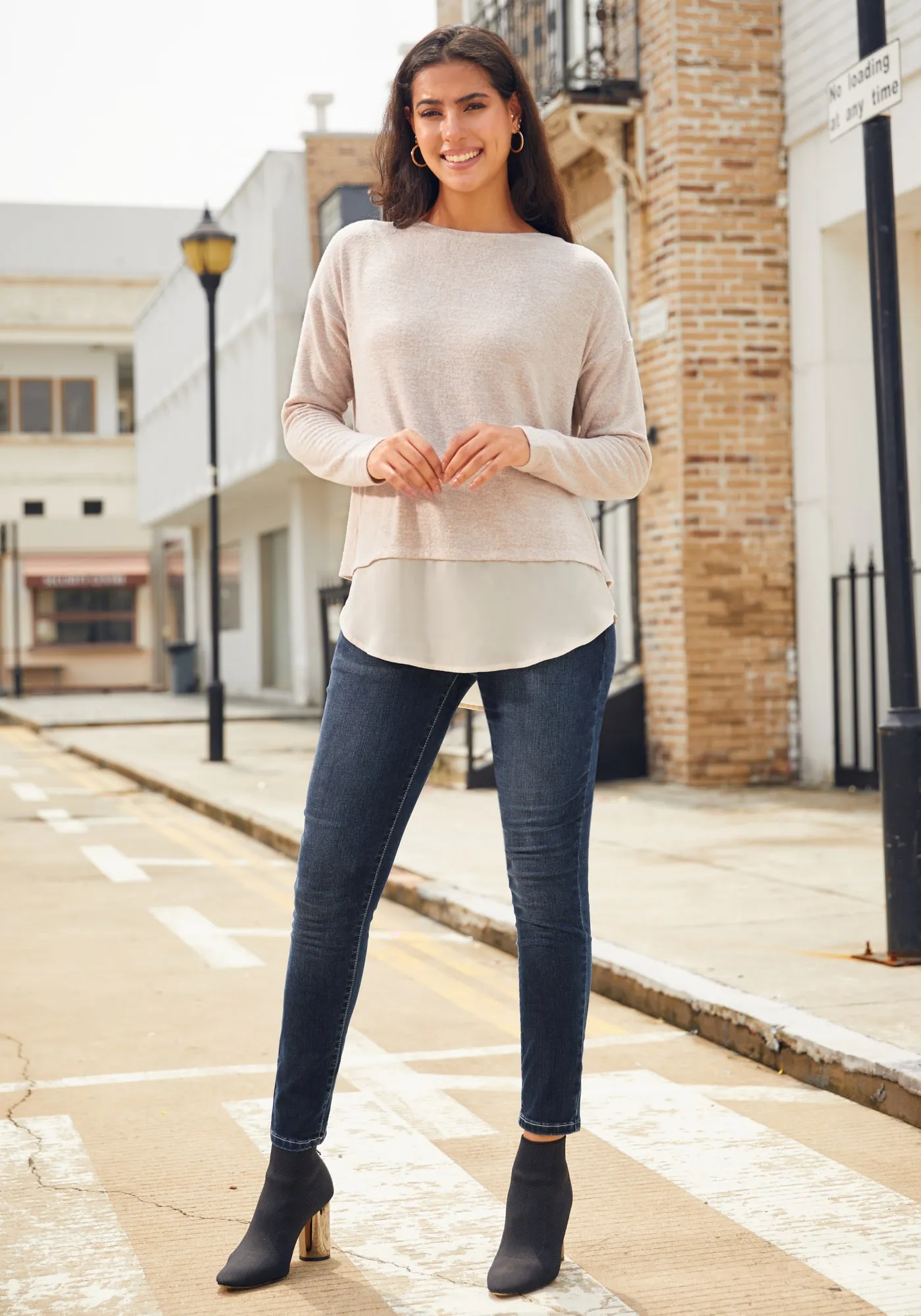 UltraEase Layered Boatneck (Ivory) sold by Betabrand product image thumbnail 3