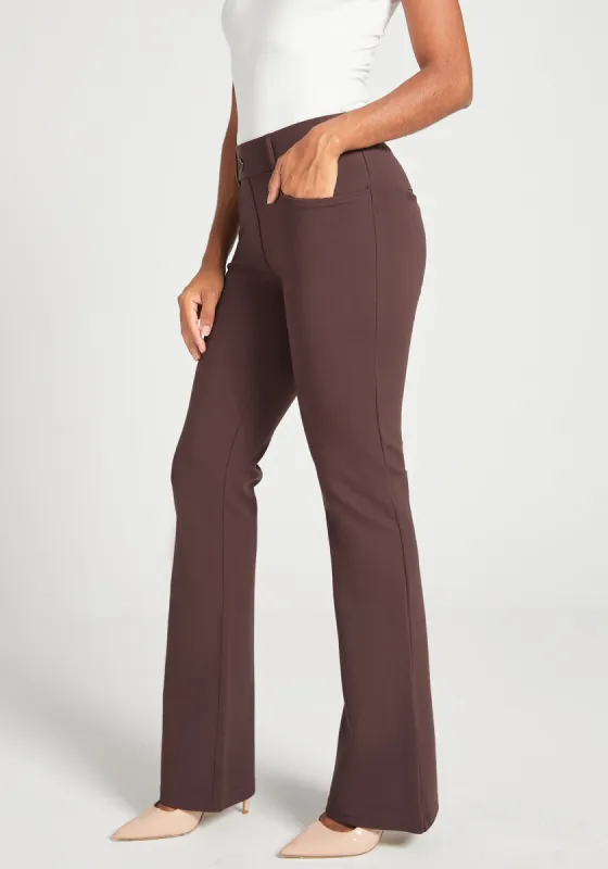 7-Pocket Dress Pant Yoga Pant | Bootcut (Cherrywood) - Final Sale sold by Betabrand