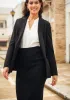 SoftBlend Merino Pencil Skirt (Black) sold by Betabrand