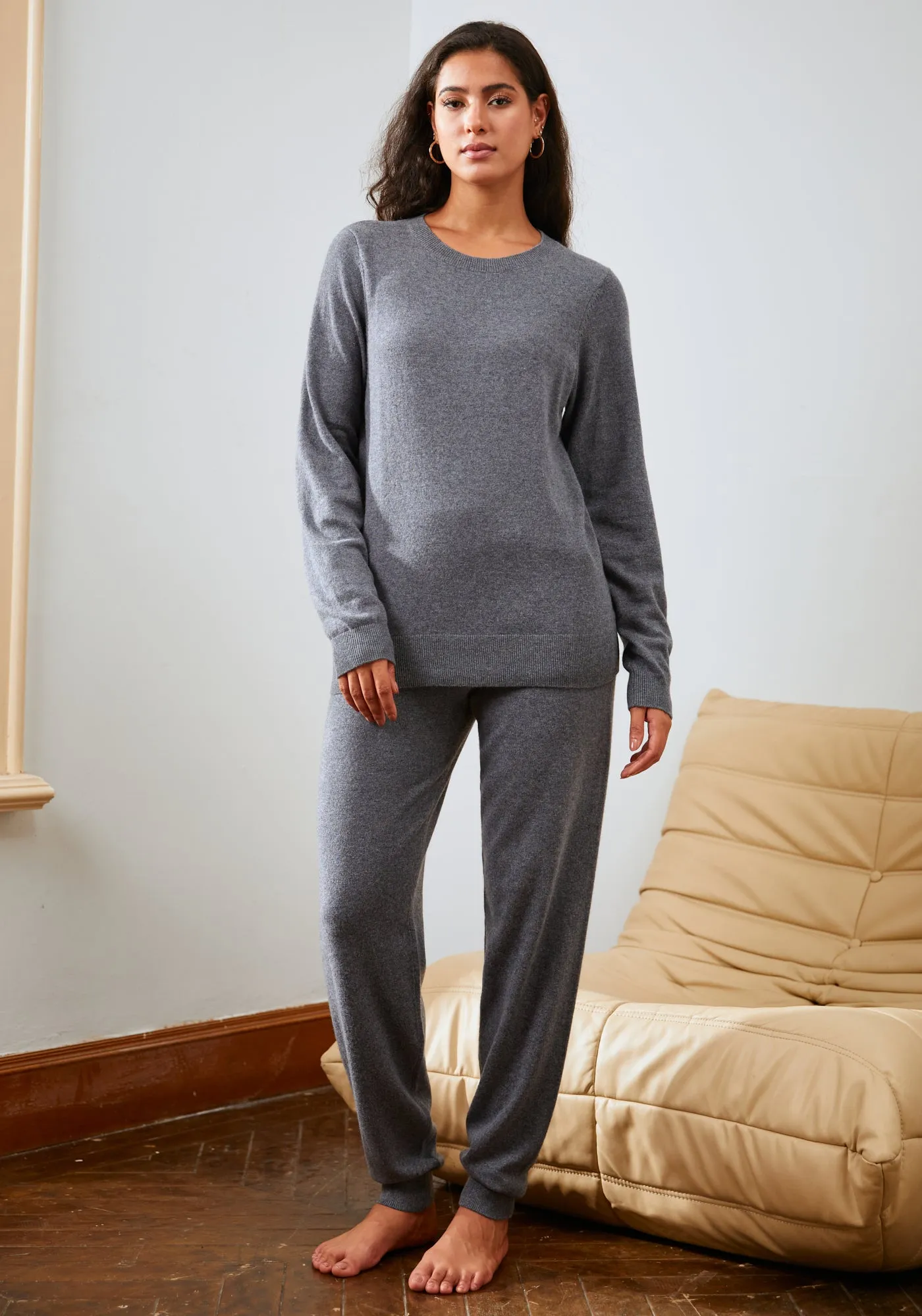 SoftBlend Cashmere Jogger (Charcoal) sold by Betabrand product image thumbnail 3