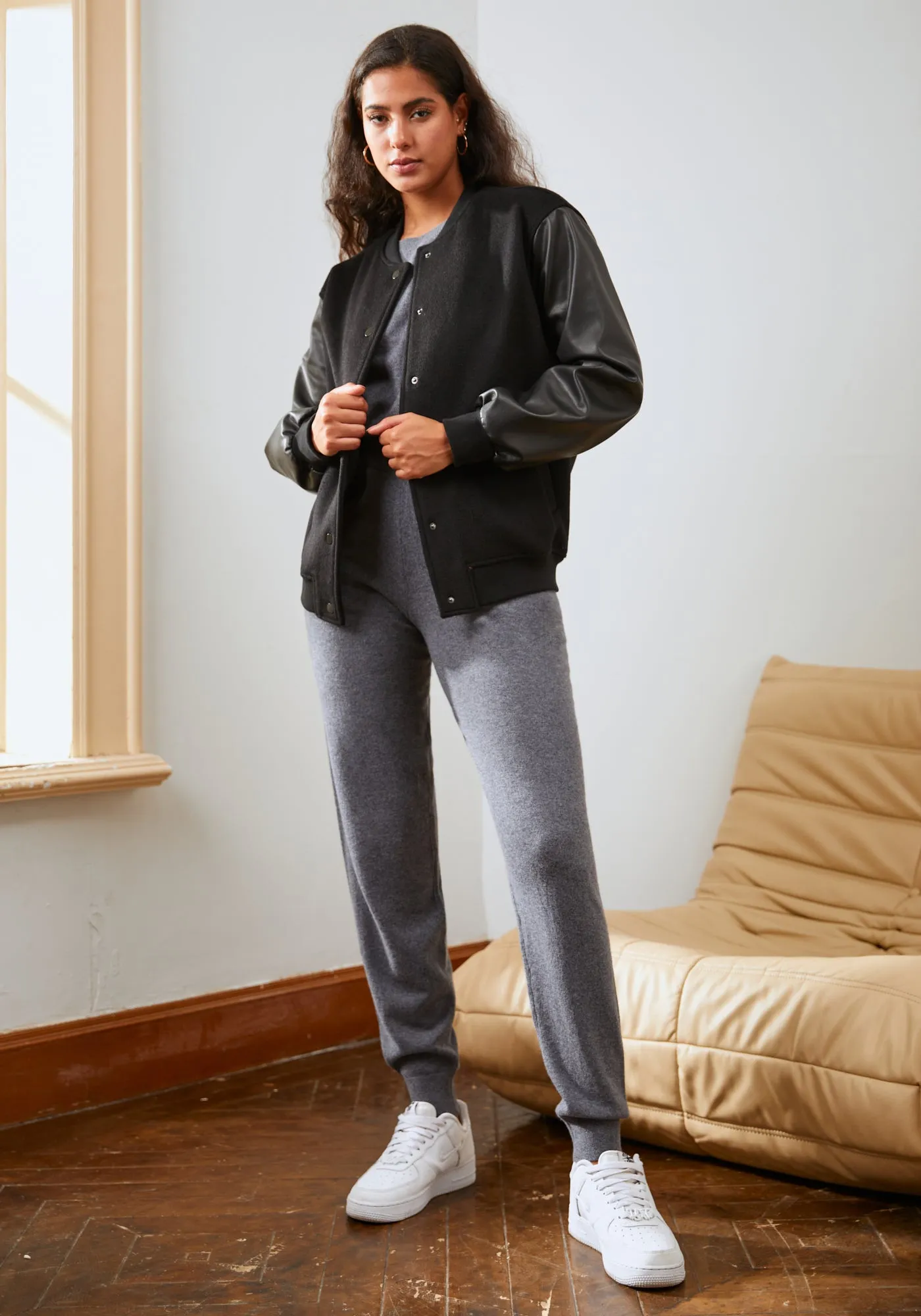 SoftBlend Cashmere Jogger (Charcoal) sold by Betabrand product image thumbnail 2