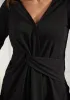 Twist-Front Long Sleeve (Black) sold by Betabrand