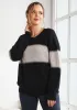 Colorblock Crewneck (Black) sold by Betabrand
